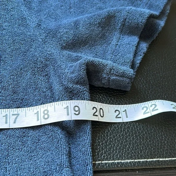 Orlebar Brown TERRY TOWELLING Polo Shirt Blue Tailored Resort Mens Sz M NEW - Picture 12 of 15